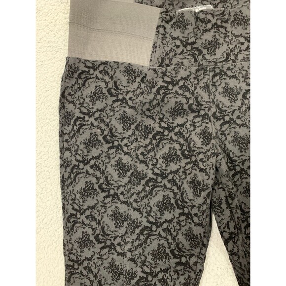 ONE5ONE XL Pull-on Elastic Waist Floral Black Legging Pants Velour CorpCore - Picture 2 of 9